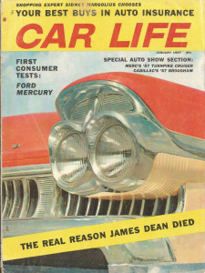 CAR LIFE 1957 JAN - CADDY BROUGHAM, TURNPIKE CRUISER, JAMES DEAN*